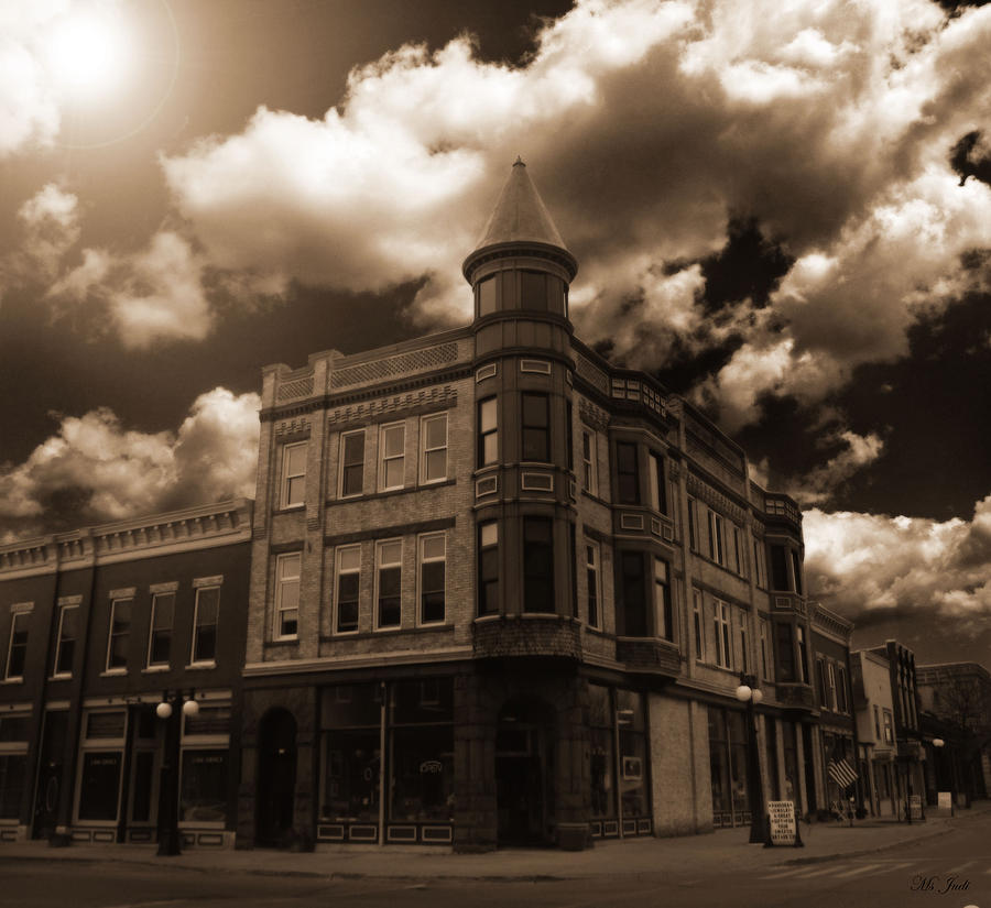 Old Menominee Corner Store Building Photograph by Ms Judi