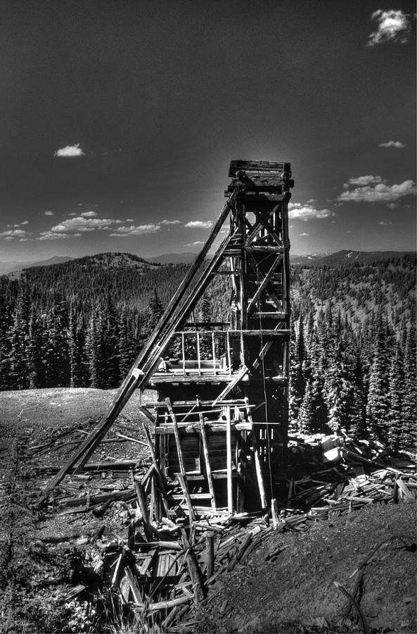 Old Mining Structure Photograph by One Rude Dawg Orcutt - Fine Art America