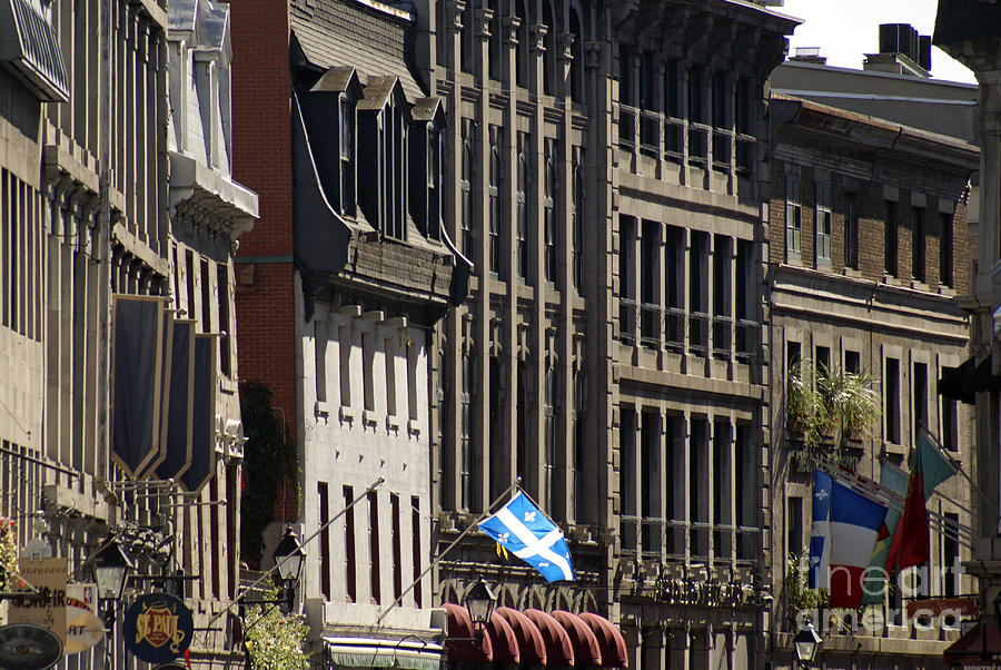 Old Montreal Facades Photograph by John  Mitchell