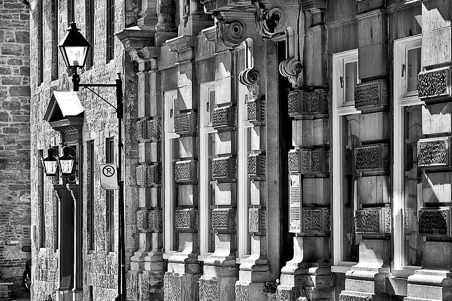 Old Montreal In Black And White Photograph by Burney Lieberman