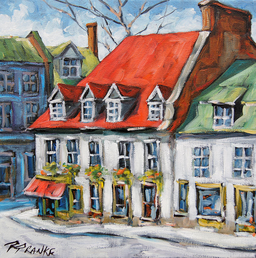 Old Montreal Scene by Prankearts Painting by Richard T Pranke