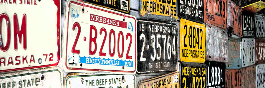 Old Nebraska Plates Photograph by Pam  Holdsworth