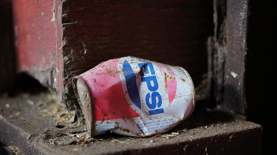 Can Photograph - Old Pepsi can by Dennis Faucher