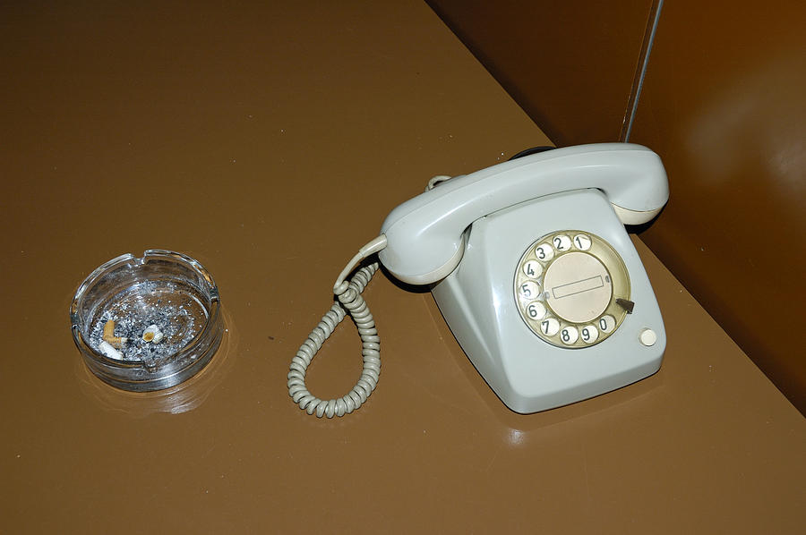 Old phone with dial plate Photograph by Matthias Hauser