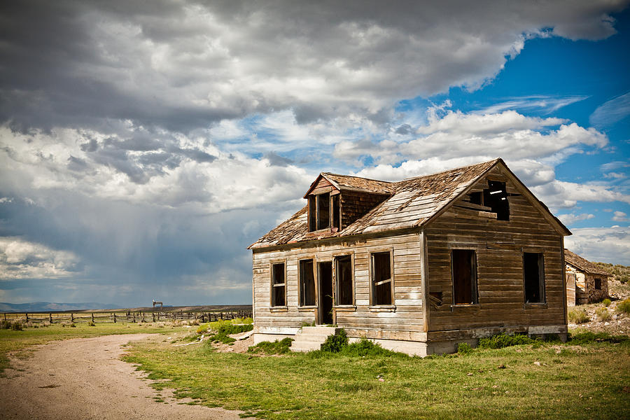 Ranch Photograph - Old Ranch House by Sheri Van Wert.