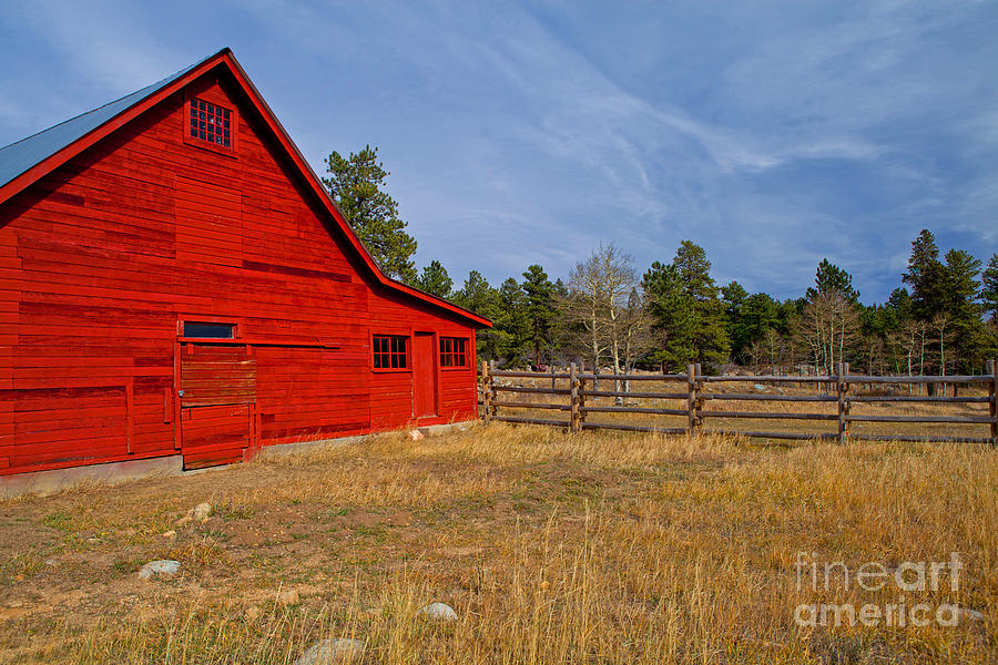 Old Red Barn Photograph by Barbara Schultheis