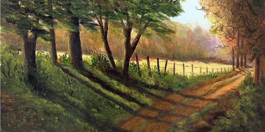 Old Road To Ridgeway Painting By Rita Smith - Pixels