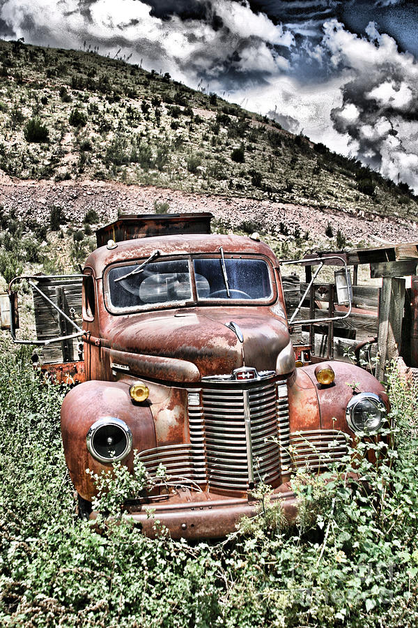 Truck Photograph - Old Rusted Truck 2 by Donald Tusa