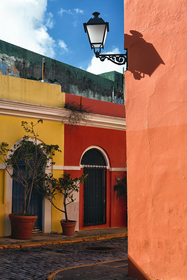 Architecture Photograph - Old San Juan Street Corner by George Oze