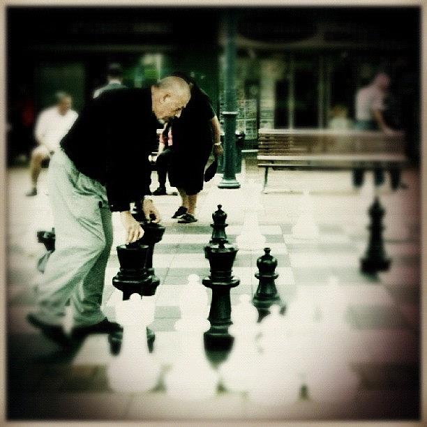 Chess Photograph - Old School Chess #chess #game #old by Luke Fuda