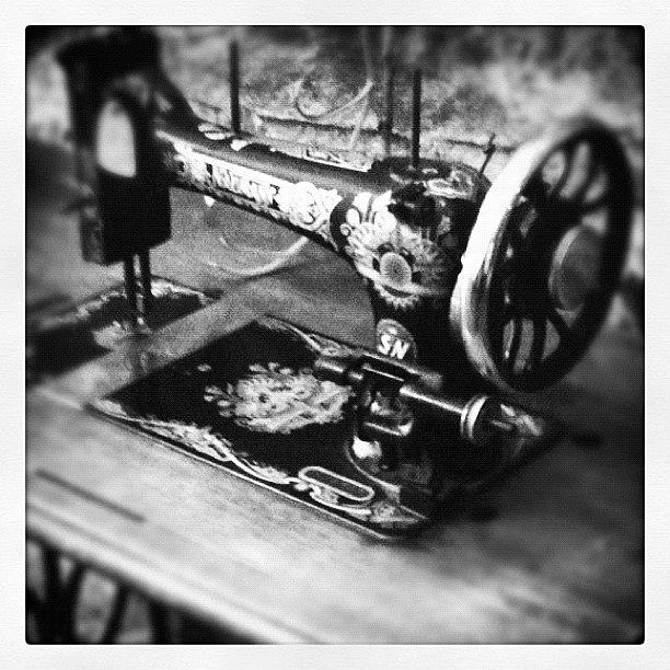 Beautiful Photograph - Old Sewing Machine! ☺ Good by Maria Avraamidou