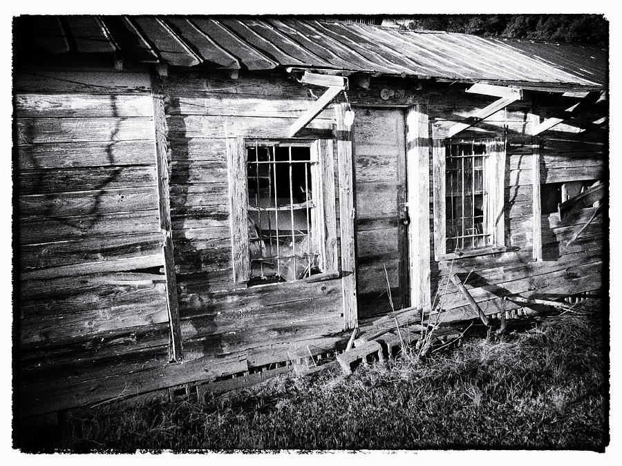 Old Shed in BW Photograph by Joe Myeress