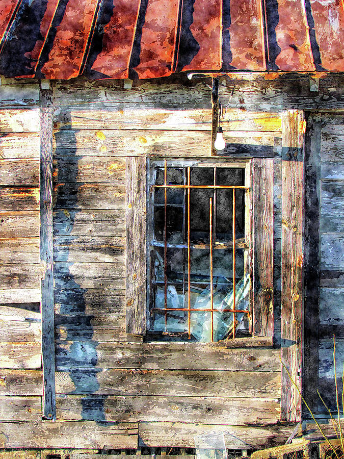 Old Shed Painted Effect Photograph by Joe Myeress