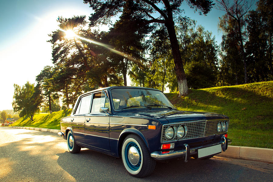 Summer Photograph - Old Soviet Car by Nikolay Denisov