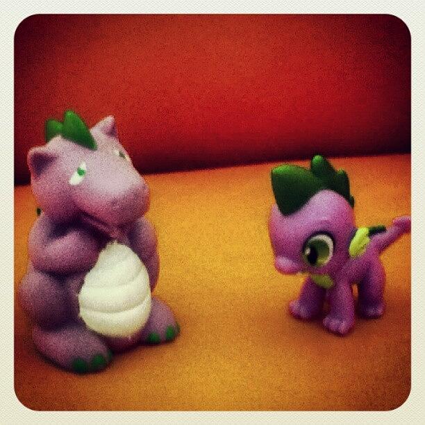 Old Spike/new Spike #mylittlepony Photograph by Alison Ware