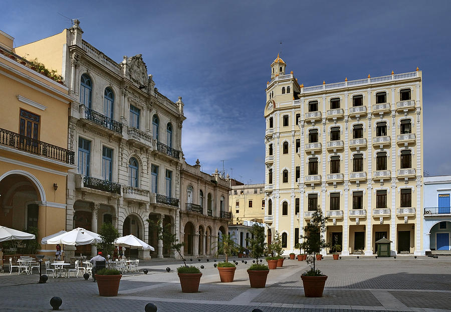 Architecture Photograph - Old Square. Havana. Cuba by Juan Carlos Ferro Duque