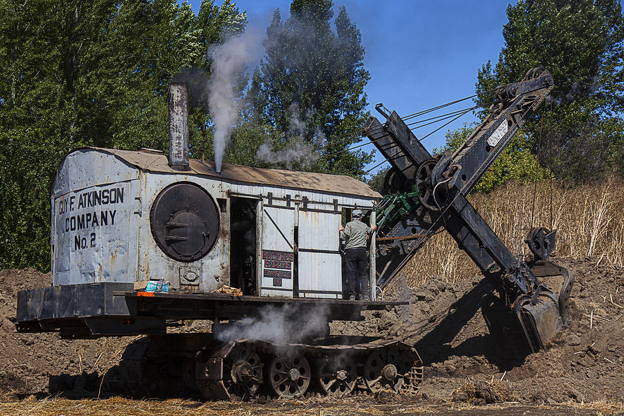 Old steam shovel  Photograph by Garry Gay