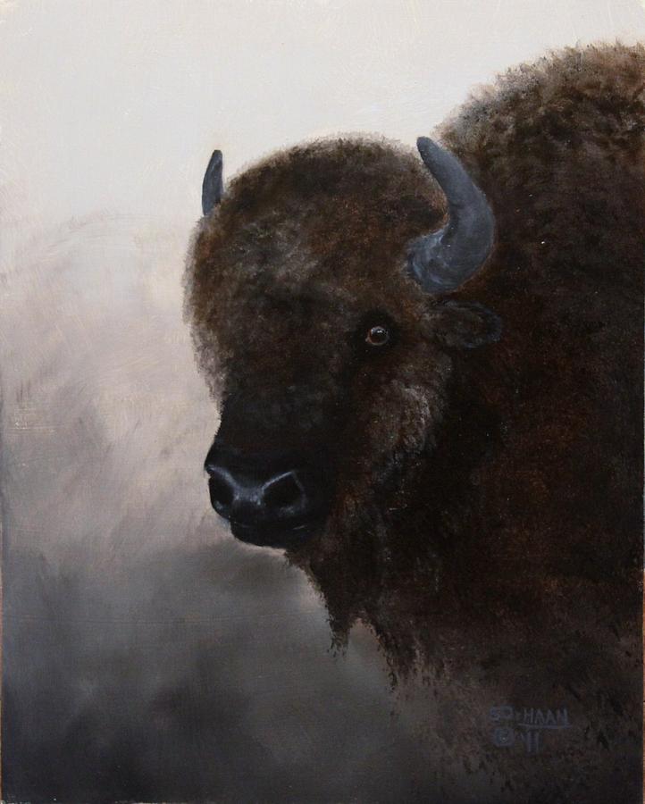 Old stink eye Painting by Sandy DeHaan - Fine Art America