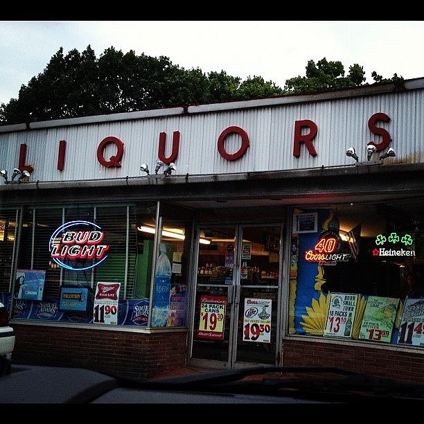 Sign Photograph - Old Time Liquor Store Sign #liquorstore by Danielle McNeil