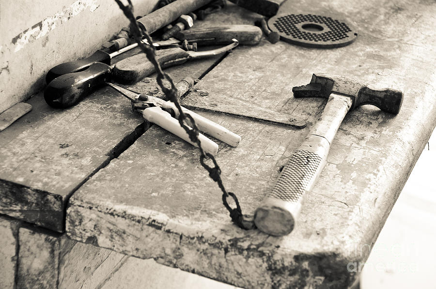 Old Tools Photograph by Yurix Sardinelly