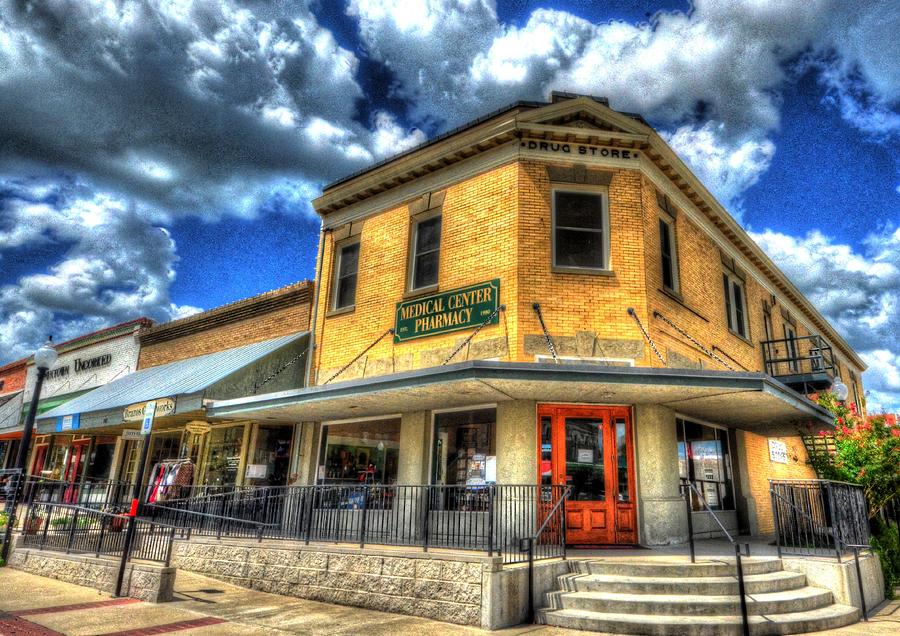 Old Town Bryan Drug Store Photograph by David Morefield