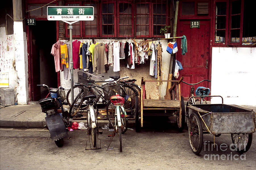 Old Town in Shanghai Photograph by Rafael Macia and Photo Researchers