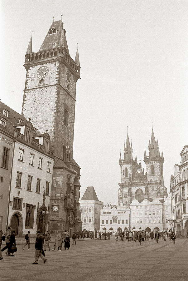 Old Town Square Prague Photograph by Tom Wurl