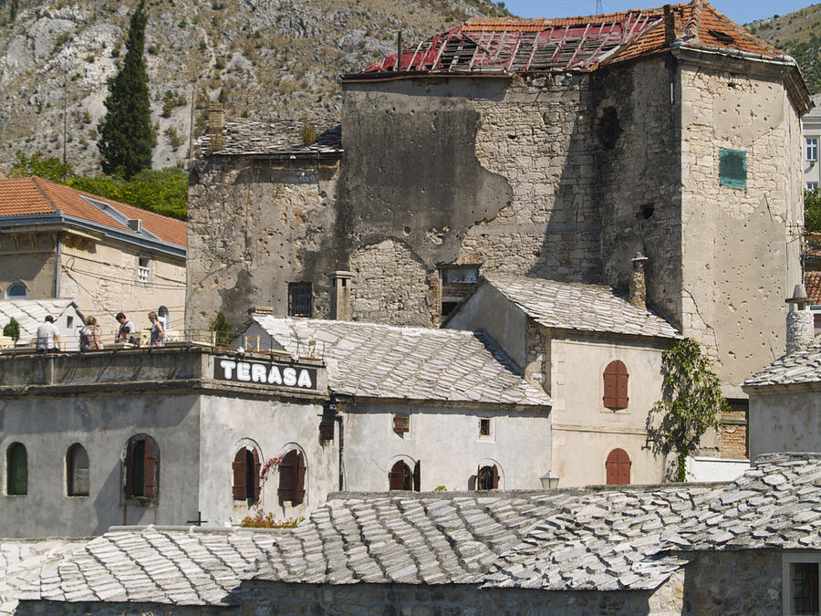 In Photograph - Old Town Terace by Radoslav Rundic