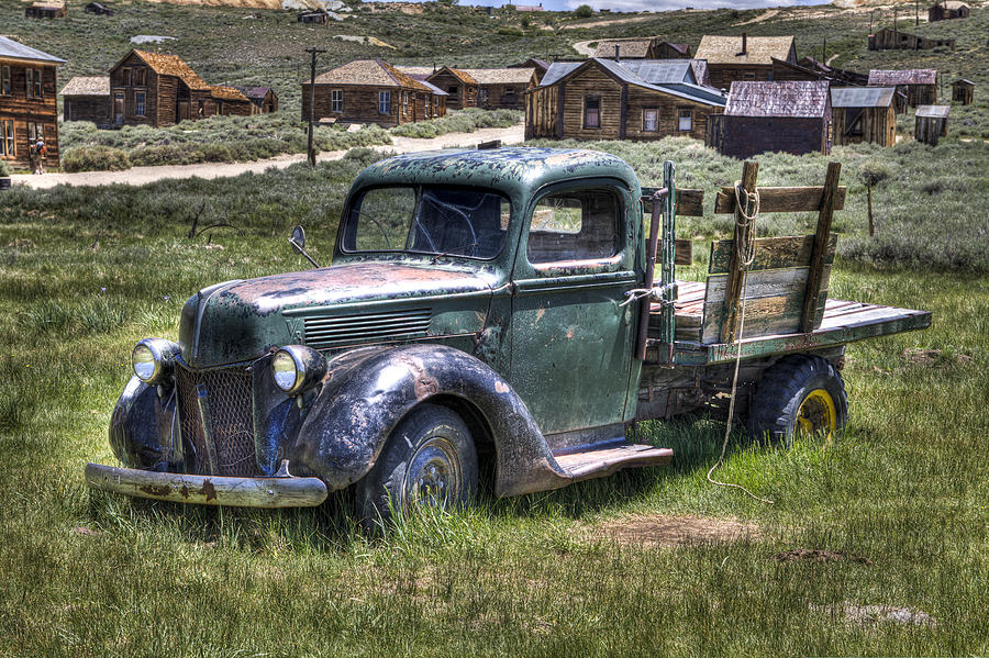 Old Truck in Meadow  Photograph by Joe  Palermo