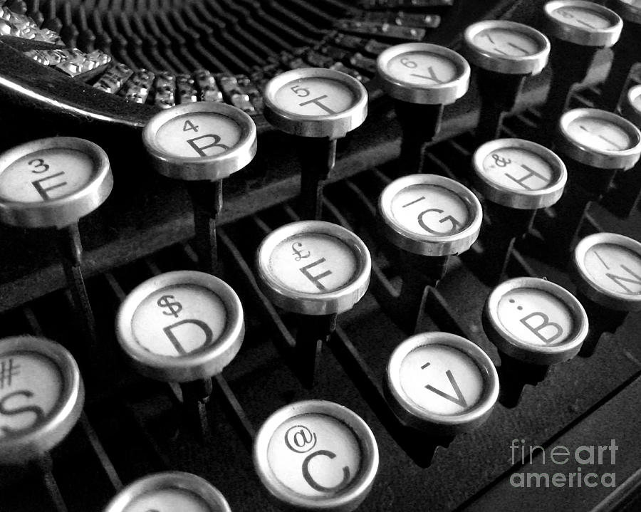 Old Typewriter Photograph by Kate McKenna