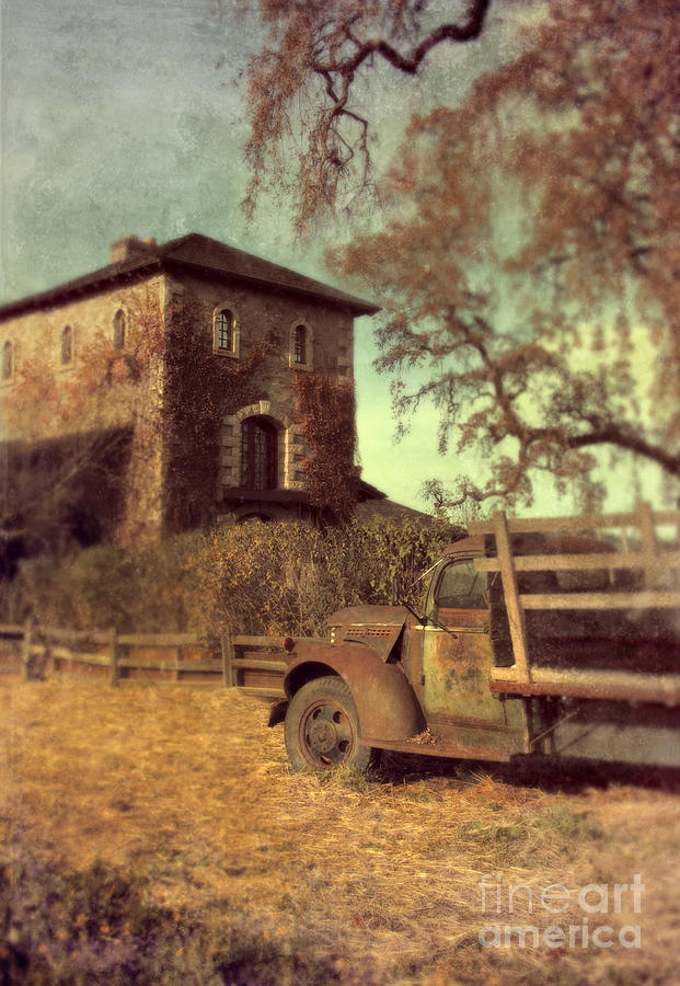 Old Villa and Rusty Truck Photograph by Jill Battaglia