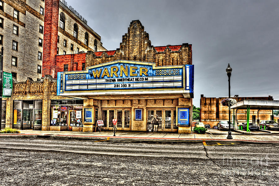 Old Warner theater Morgantown WV Photograph by Dan Friend