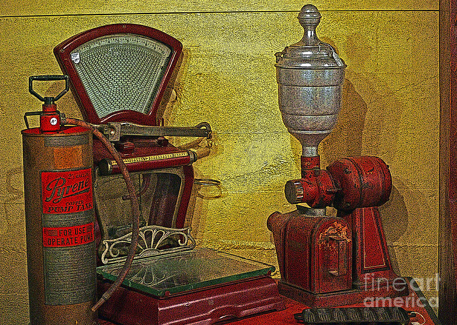Stores Photograph - Old Weigh Scales by Randy Harris