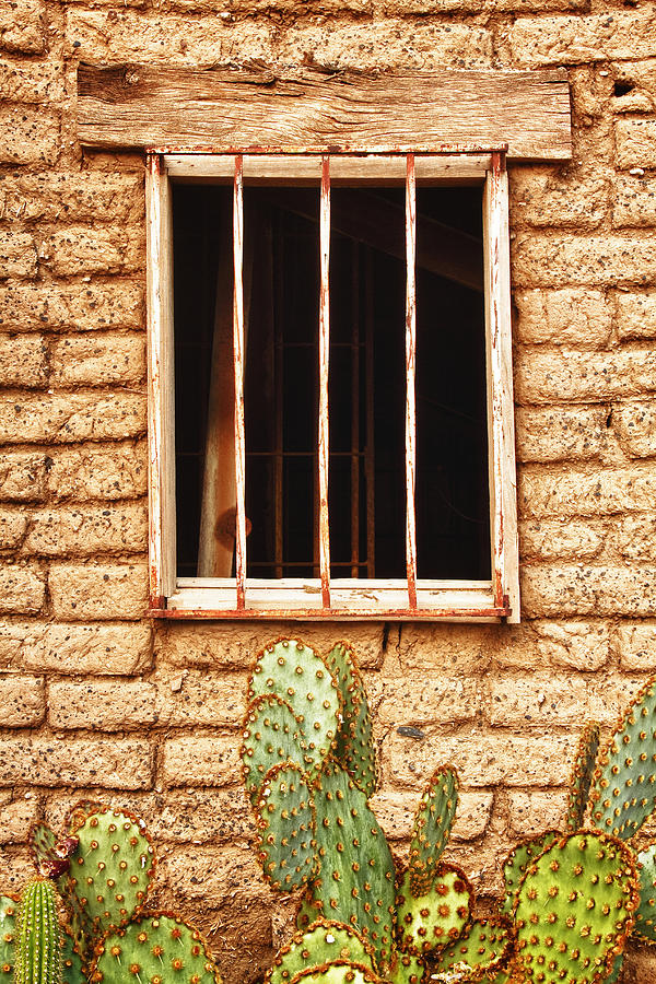 Nature Photograph - Old Western Jailhouse Window by James BO Insogna