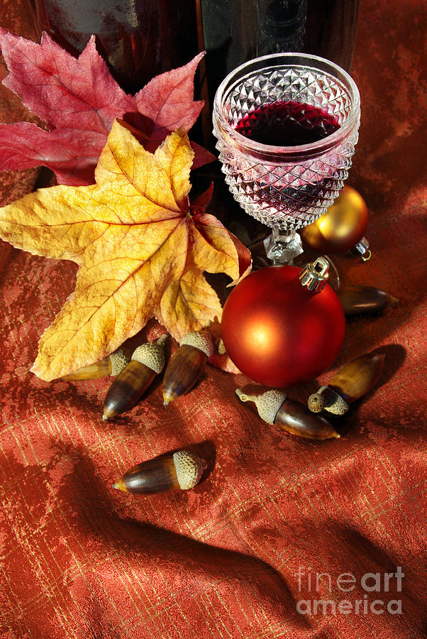 Christmas Photograph - Old Wine Glass by Carlos Caetano