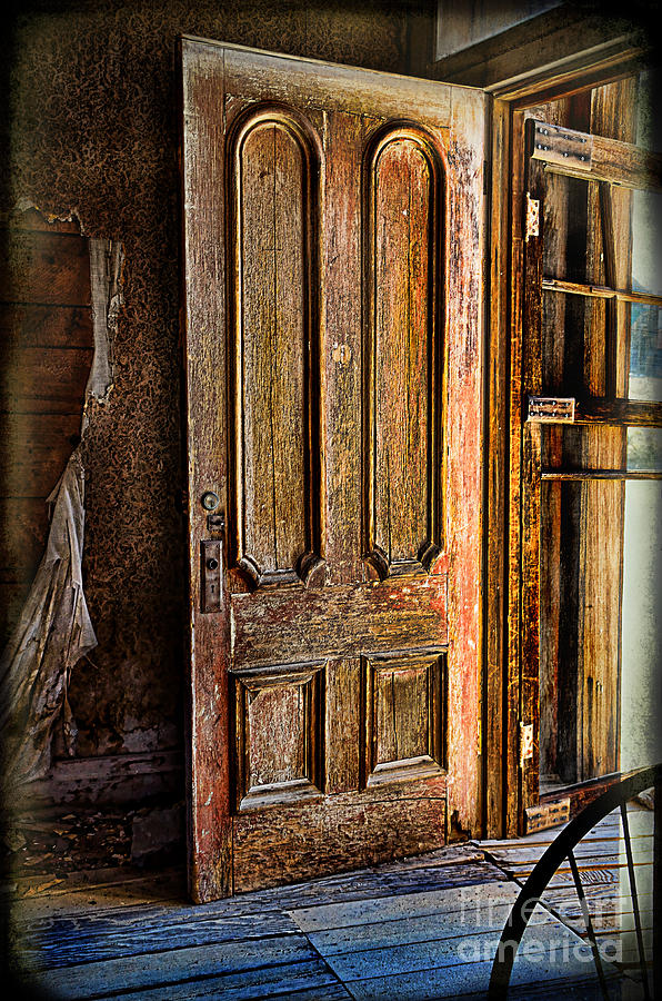 Old Wooden Door Photograph by Norma Warden