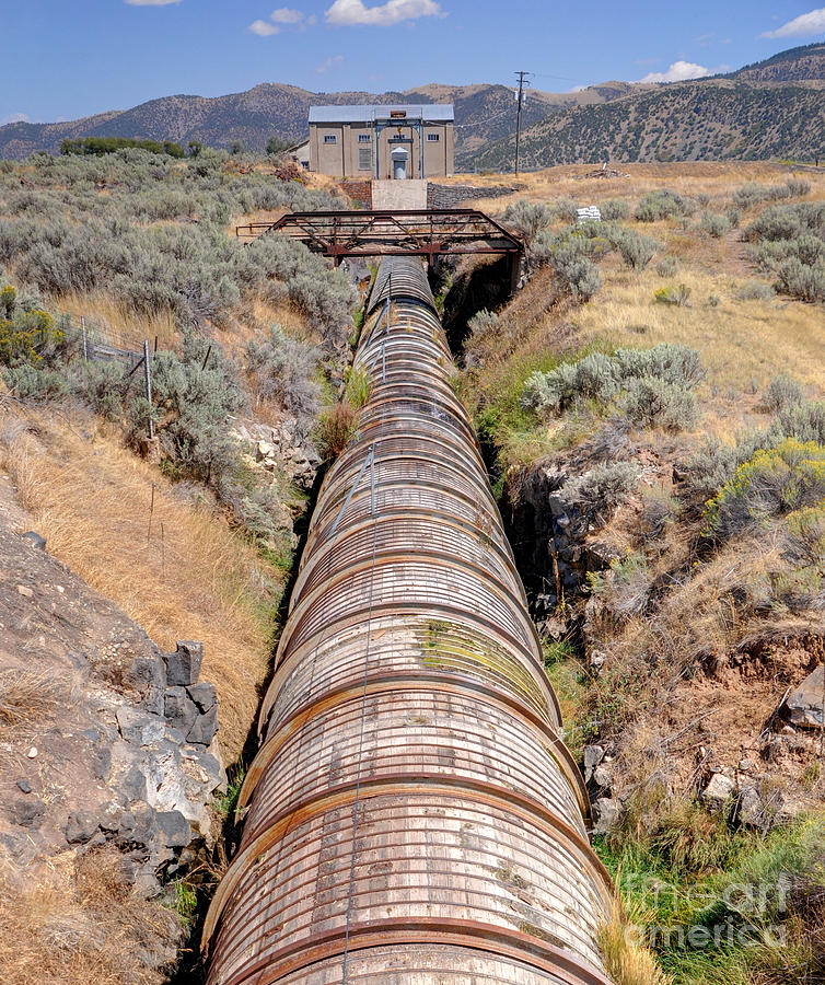Old Wooden Water Pipeline - Rural Idaho Photograph by Gary Whitton