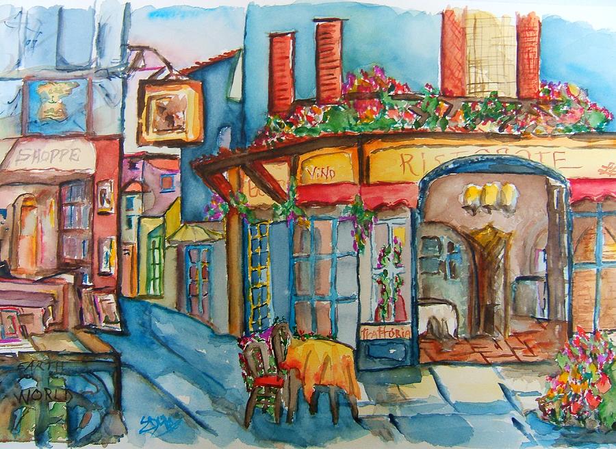Olde Towne Painting by Elaine Duras
