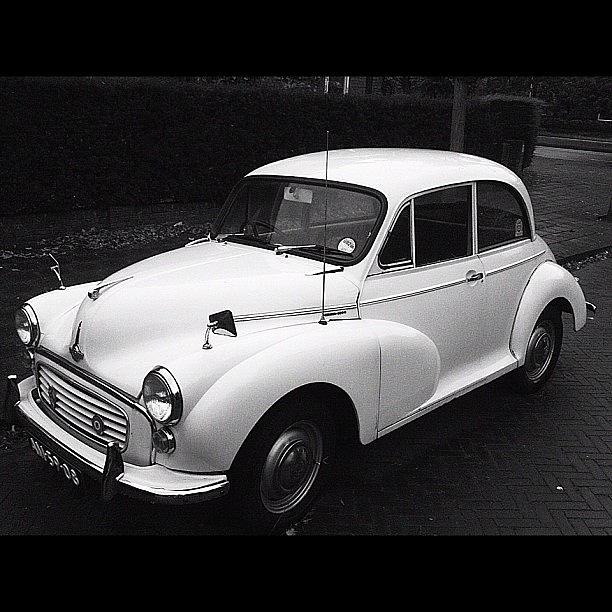 Vintage Photograph - #oldtimer #classic #car #vintage #white by Carlos Andres Vaca Diez Kempff