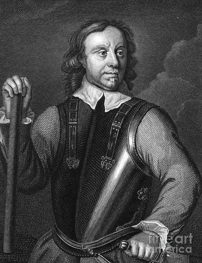 Portrait Photograph - Oliver Cromwell (1599-1658) by Granger