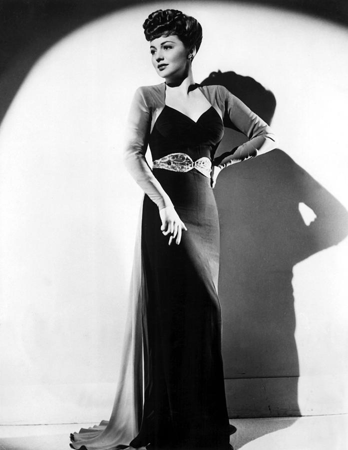 Olivia De Havilland In A Black Crepe Photograph by Everett - Fine Art ...