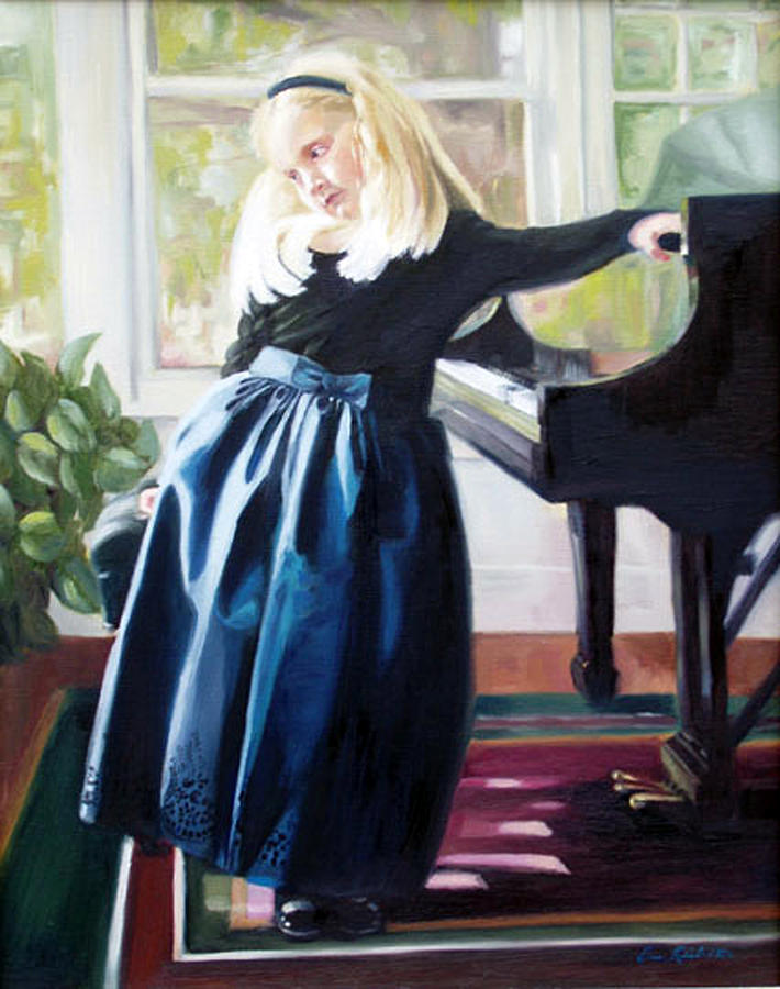 Impressionism Painting - Olivia by Erin Rickelton