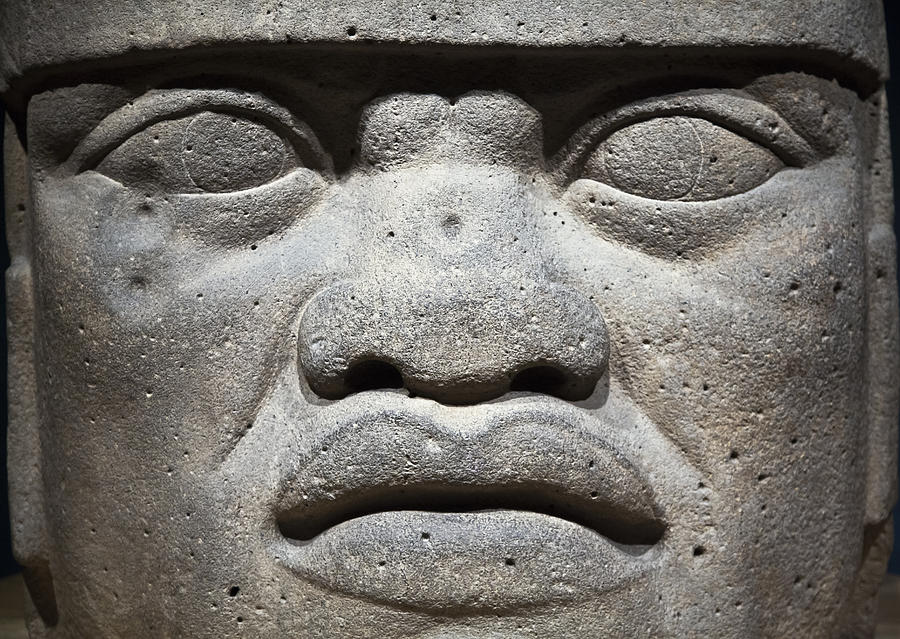 Olmec Head Photograph by John Bartosik
