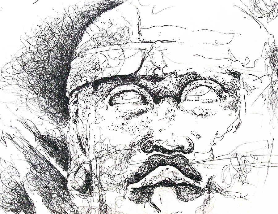 Olmec Head Untitled by Amy Williams