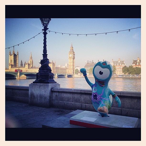 Westminster Photograph - Olympic Mascot by Maeve O Connell