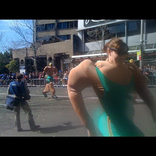 Olympics Parade - Strong Woman! Photograph by David Braybrooke