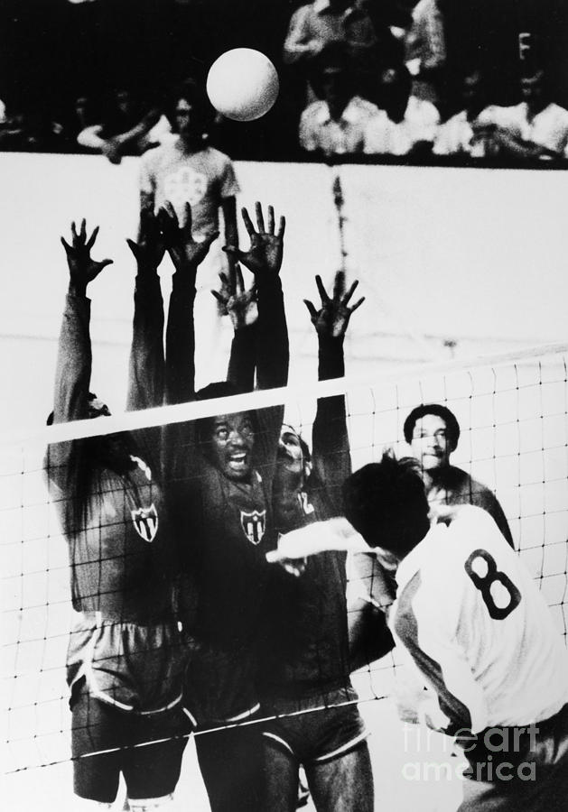 Olympics: Volleyball, 1976 Photograph by Granger