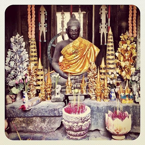 Buddha Photograph - Om. #buddha #buddhist #buddhism #statue by Richard Randall
