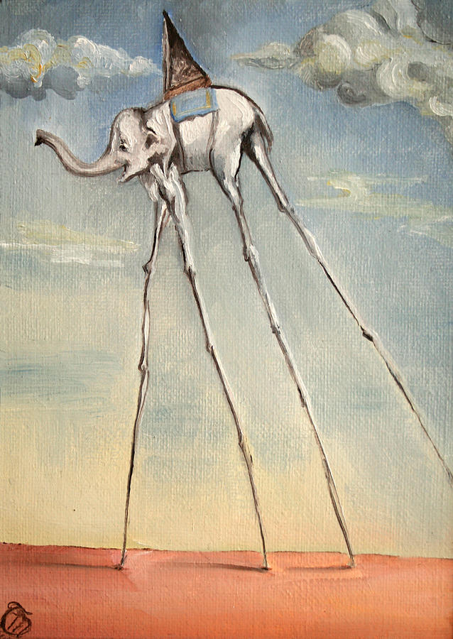 Omaggio a Salvador Dali' 2010 Painting by Simona Mereu - Fine Art America