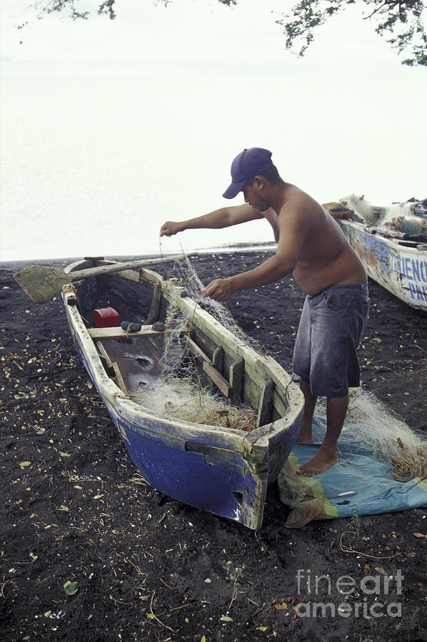 OMETEPE FISHERMAN 1 Nicaragua Photograph by John  Mitchell